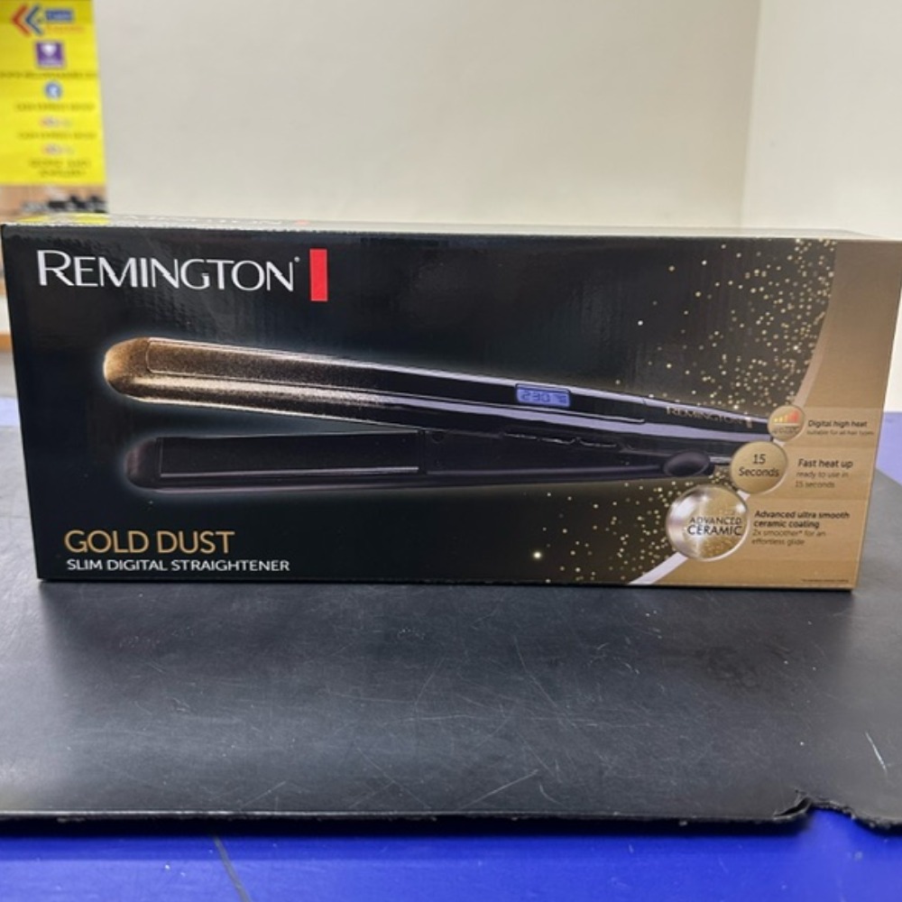 New Remington Gold Dust Digital Hair Straightener With Ultra Smooth new-remington-gold-dust-digital-hair-straightener-with-ultra-smooth